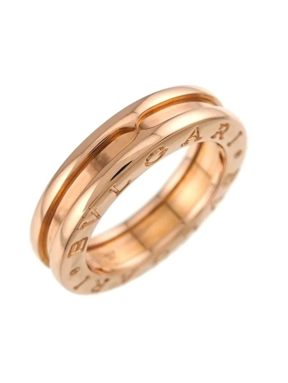 Bvlgari Band 48 Ring 18K Pink Gold